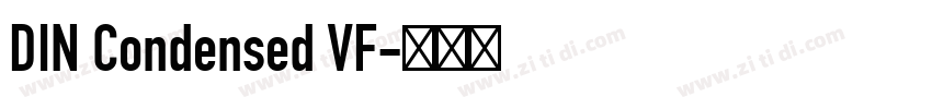 DIN Condensed VF字体转换